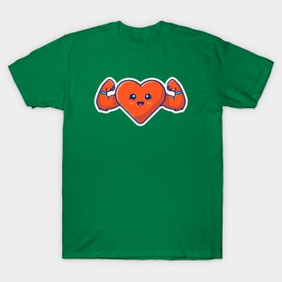 Strong Heart Cartoon T-Shirt